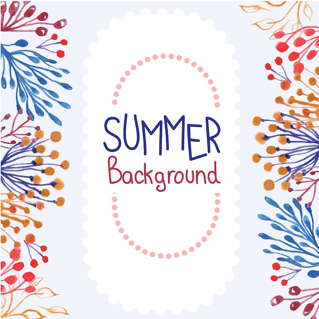 Vettore gratuito design summer background