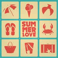 Free vector summer background design