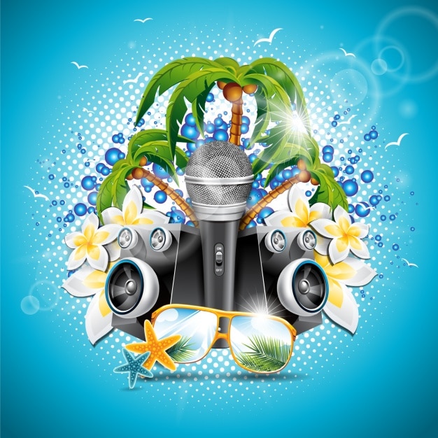 Free Vector summer background design