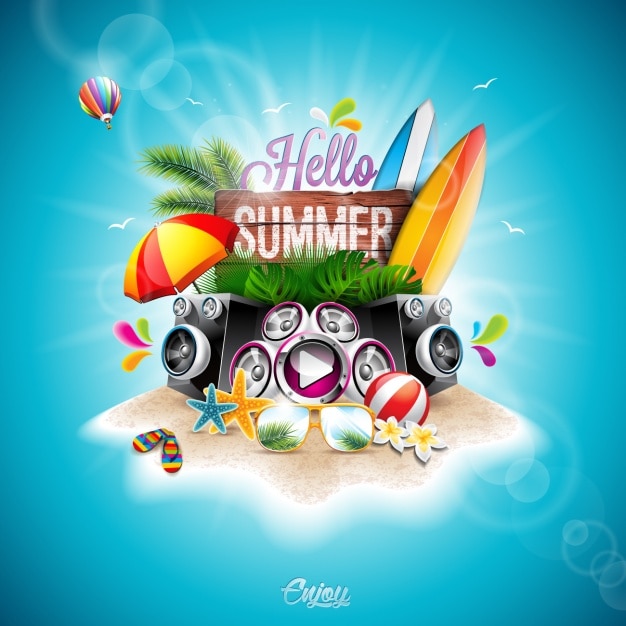 Summer background design