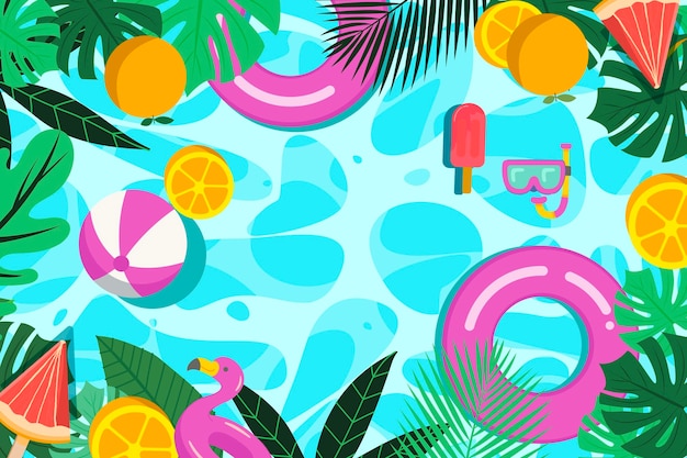 Summer background for videocalls