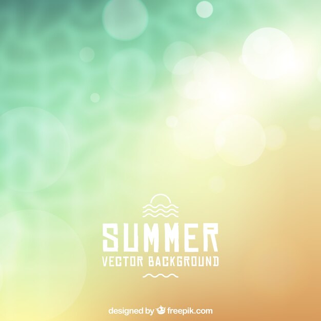 Summer background with blurred effect