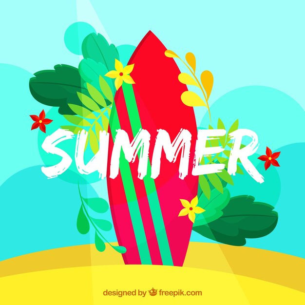 Summer background with colors