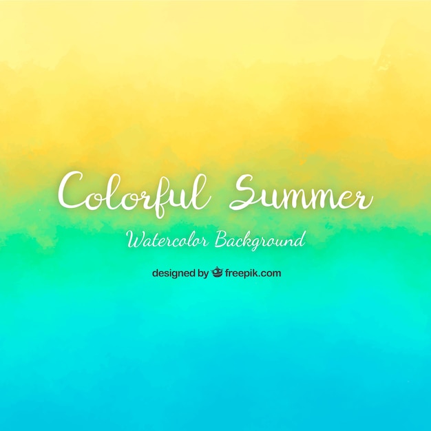 Free vector summer background with many colors