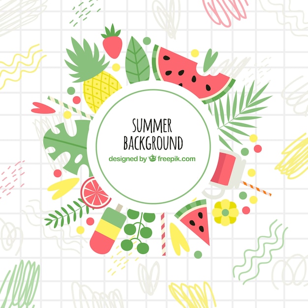 Download Free Summer Background With Variety Of Fruit Svg Dxf Eps Png Building Vectors Photos And Psd Files Free Download