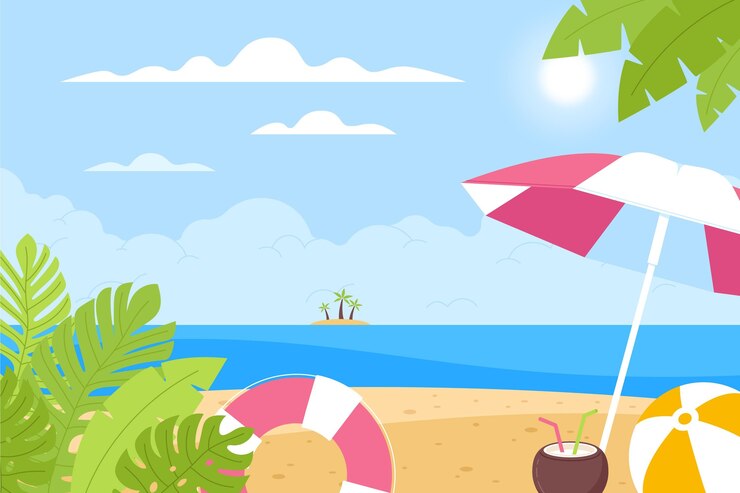 무료 Vector 여름 배경
