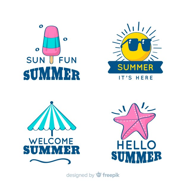 Summer badge collection