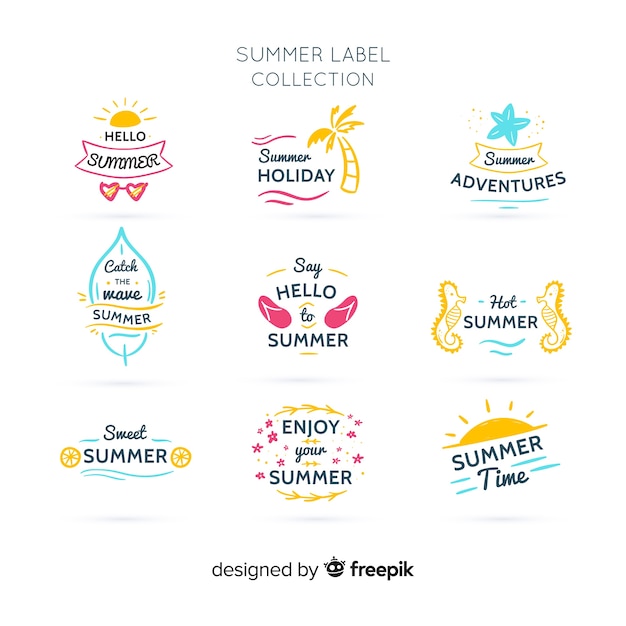 Summer badge collection
