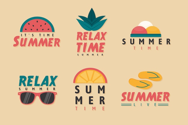 Summer badge collection