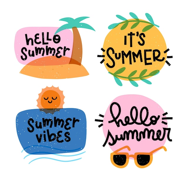 Summer badges collection