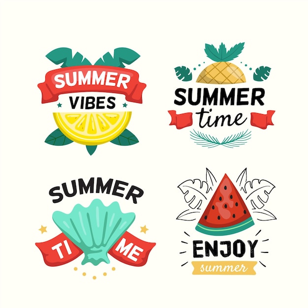 Summer badges pack