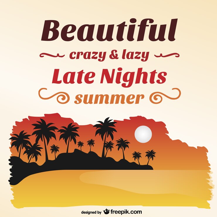 मुफ़्त वेक्टर summer beach island