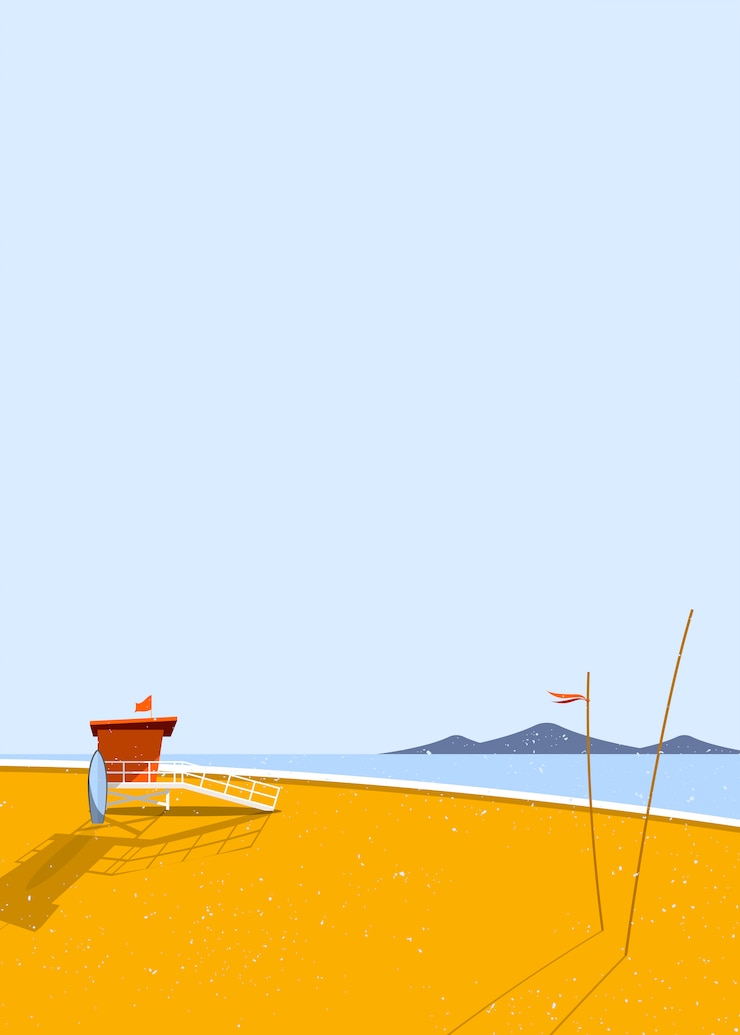 무료 Vector 여름 해변
