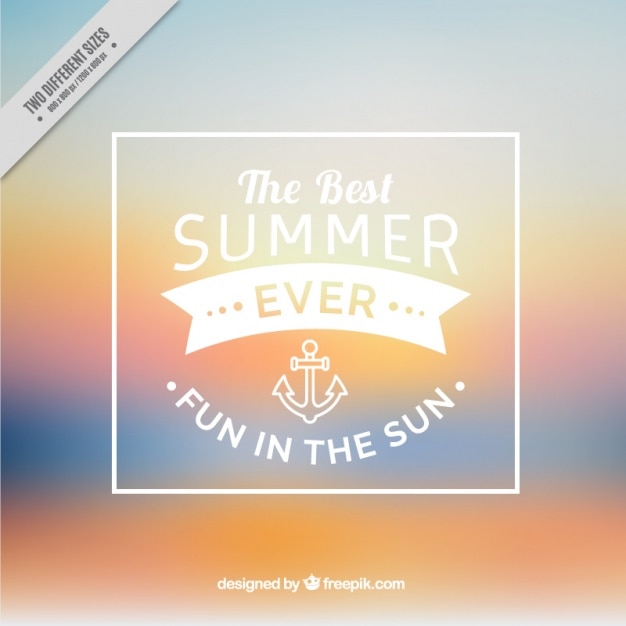 Free vector summer blurred background