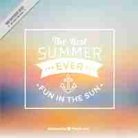 Free vector summer blurred background