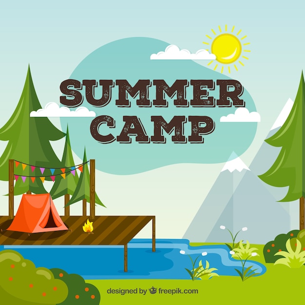 Summer camp background