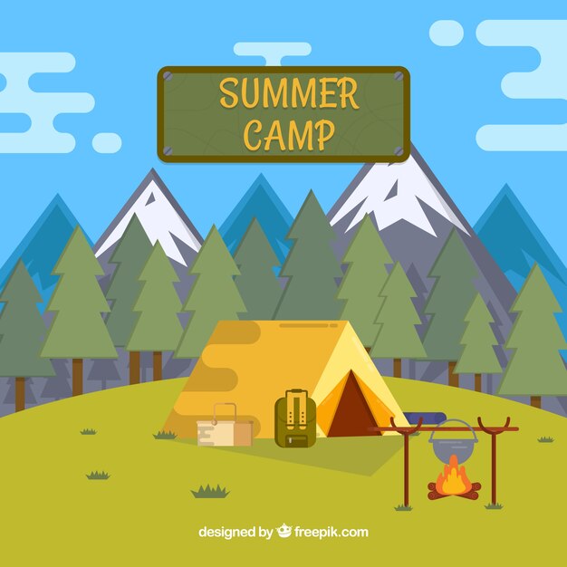 Summer camp background