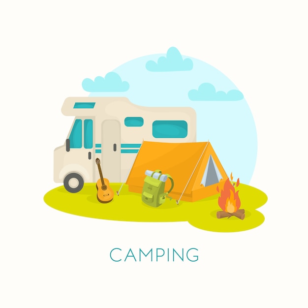 Summer camping design