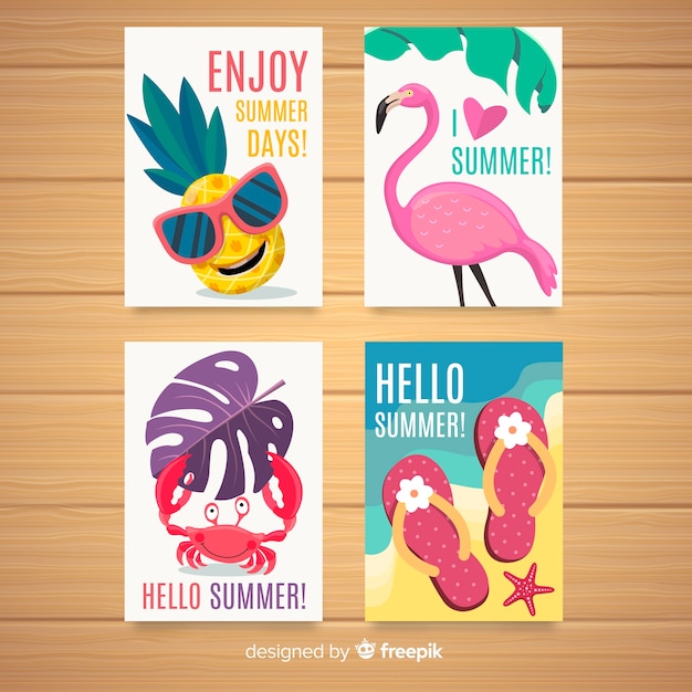 Коллекция летних открыток