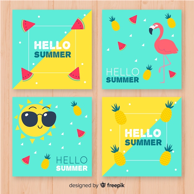 Summer card collection