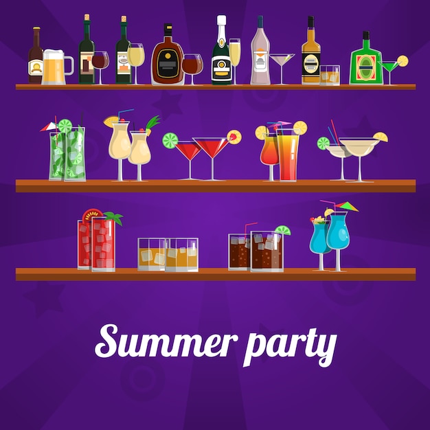 여름 칵테일 파티 컨셉