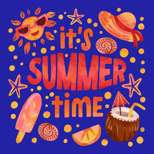 Free vector summer design background