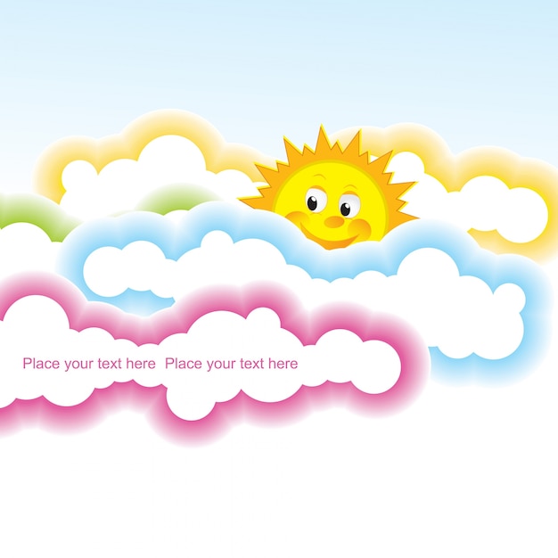 Free vector summer design for kids