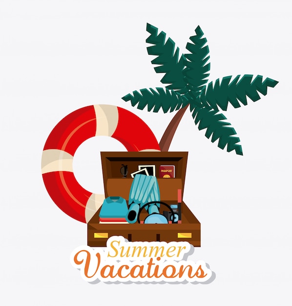 Free vector summer design.