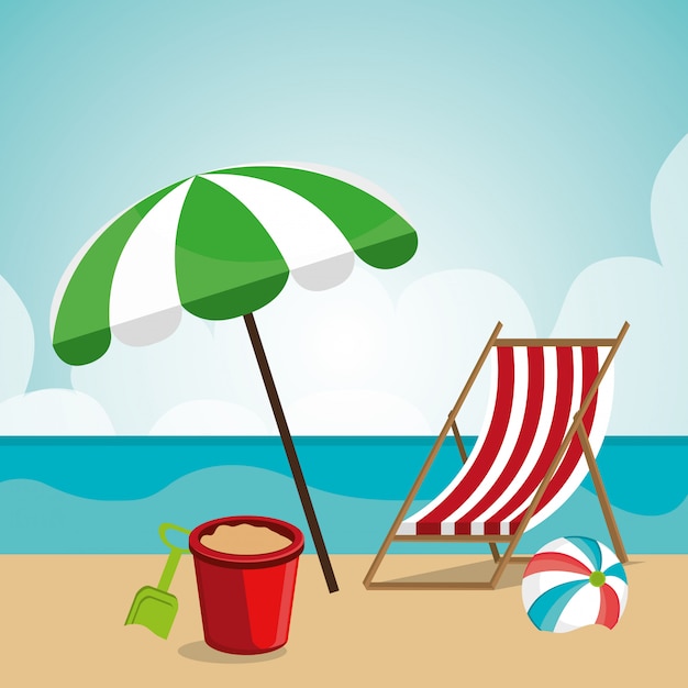 Free vector summer design.