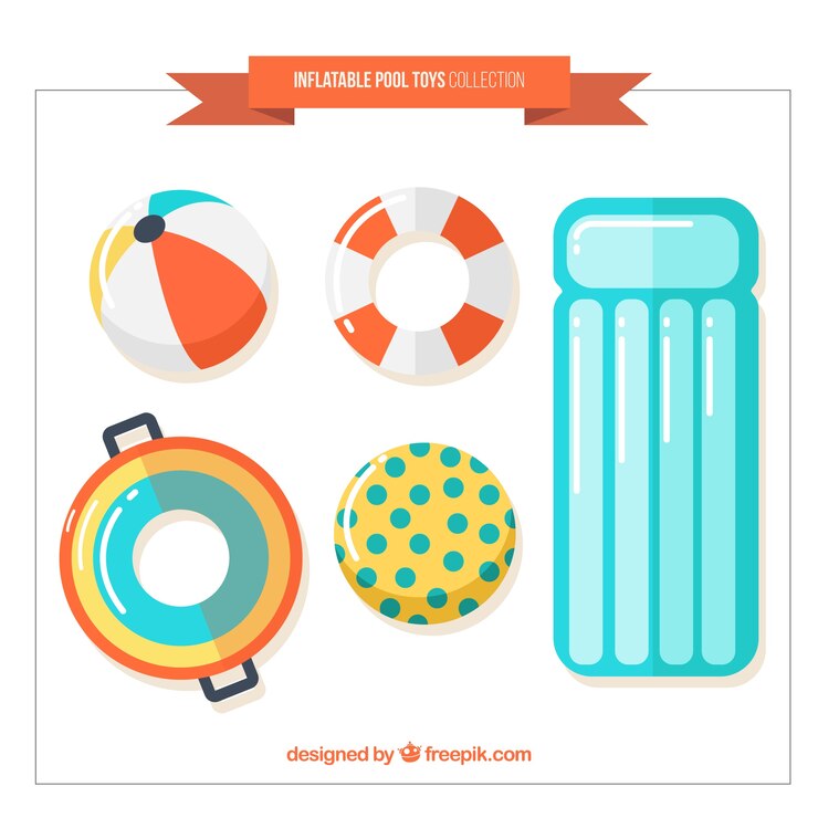 Free Vector summer elements to swim
