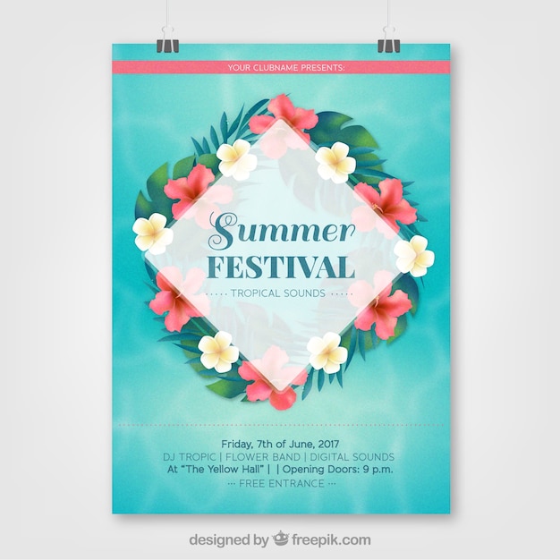 Summer festival poster