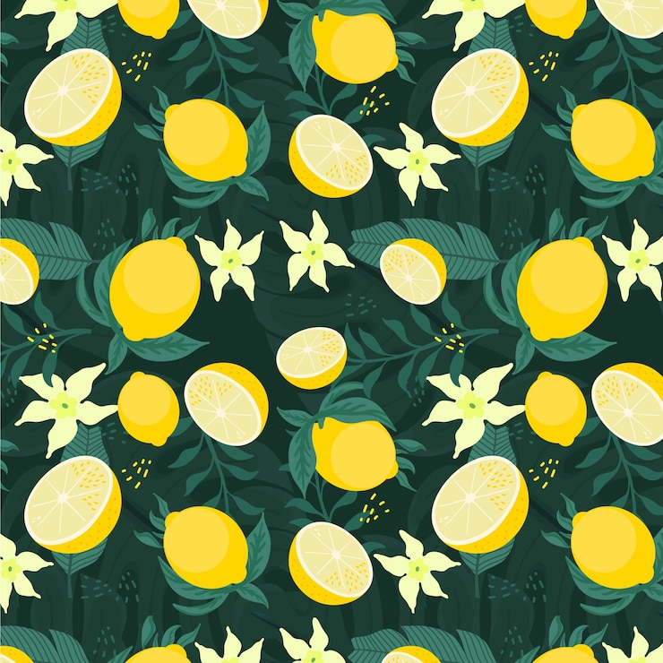 Free Vector summer flat seamless pattern
