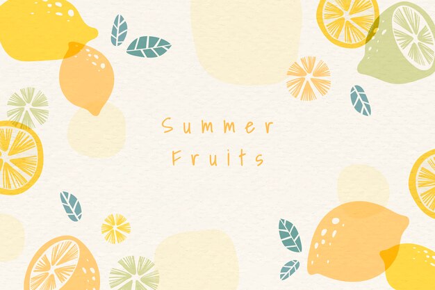 Summer fruits background