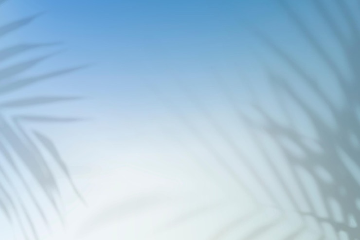 Free Vector summer gradient background vector with leaf shadow