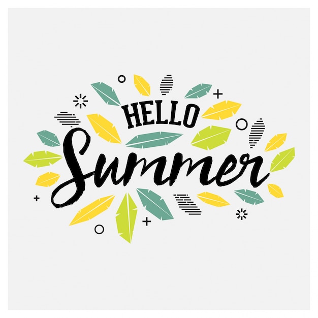 Summer greeting design