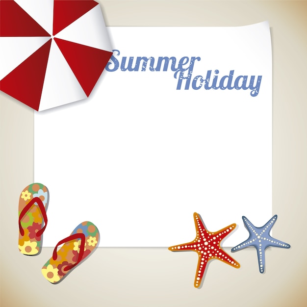 Free vector summer holiday template