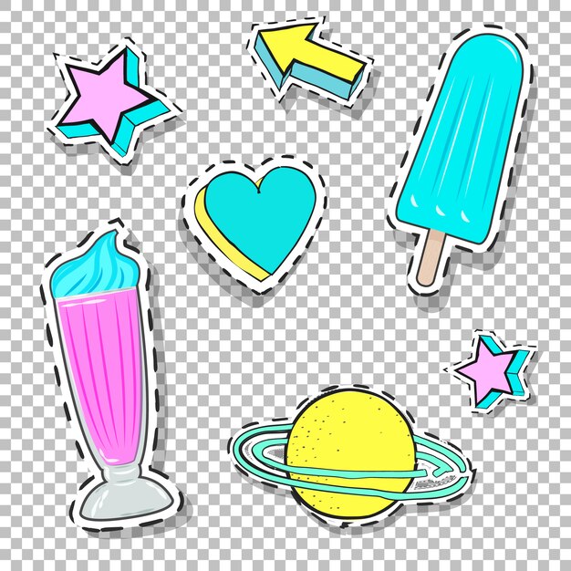 Free vector summer label collection