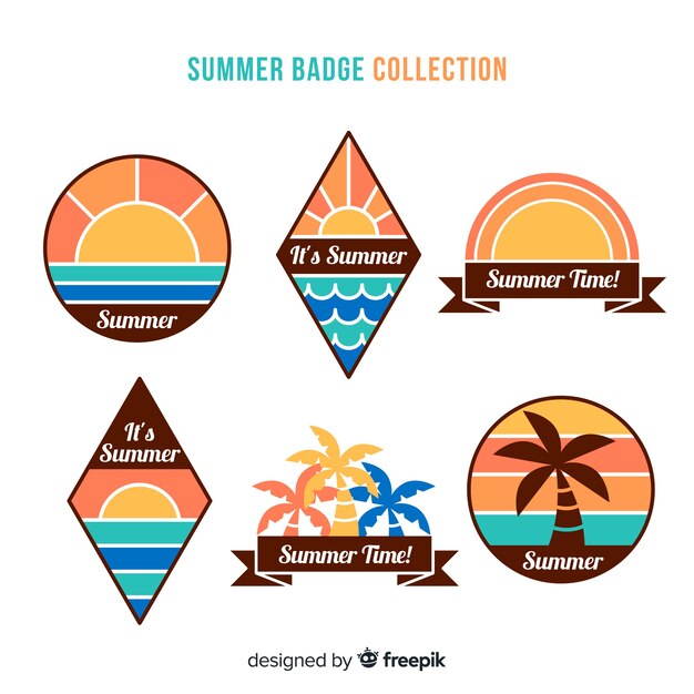 Summer label collection