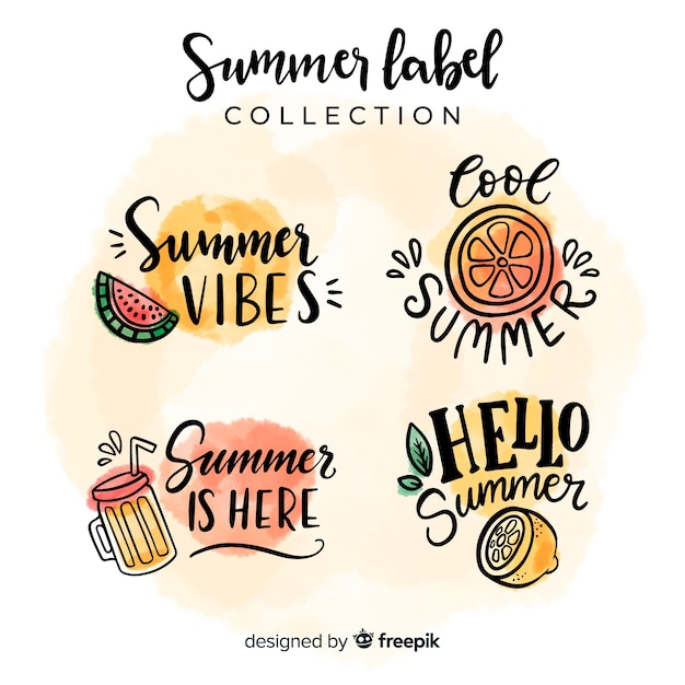 Summer label collection