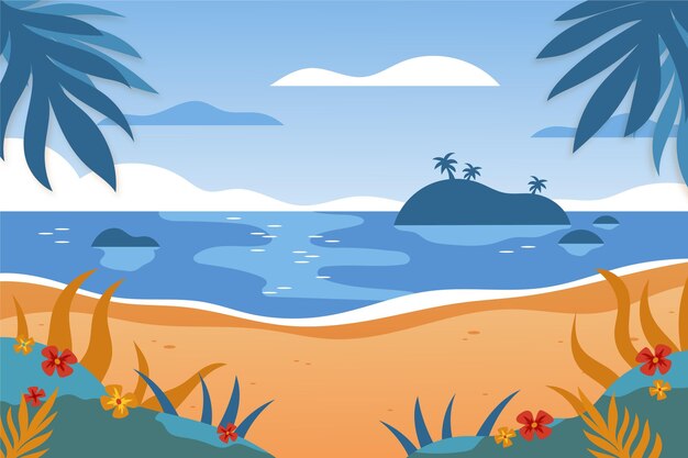 summer landscape background for zoom