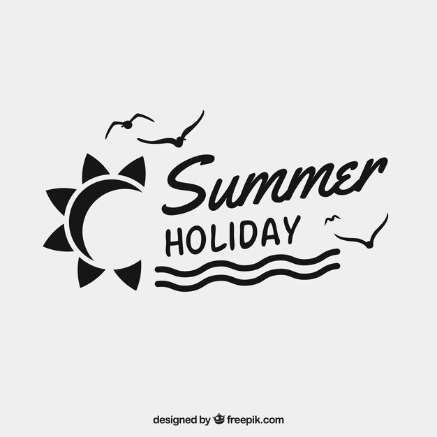 Summer lettering concept