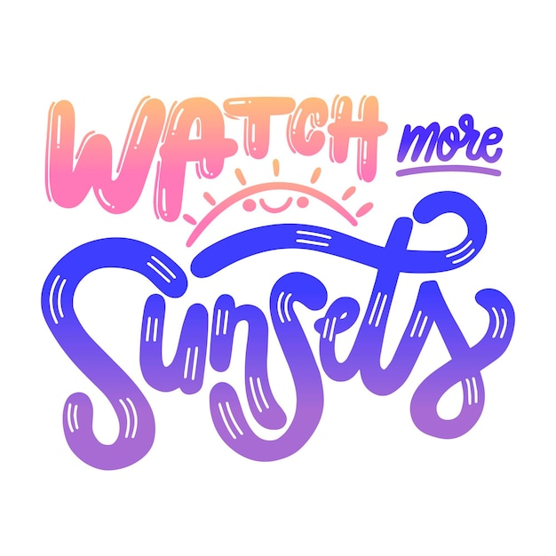 Summer lettering concept