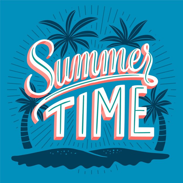 Summer lettering concept