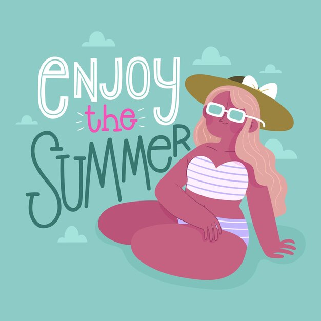 Summer lettering concept