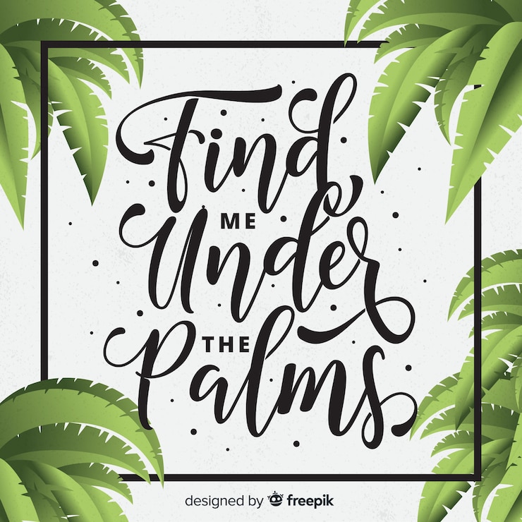 Free Vector summer lettering