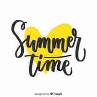 Free vector summer lettering