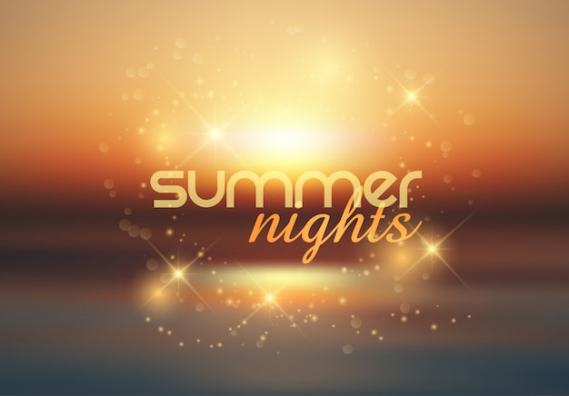 Summer nights background