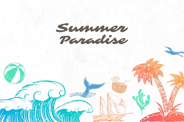 Summer paradise background