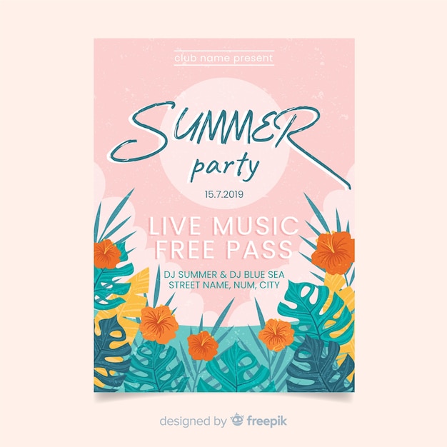 Summer party flyer