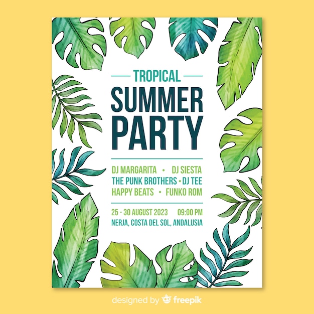 Summer party flyer